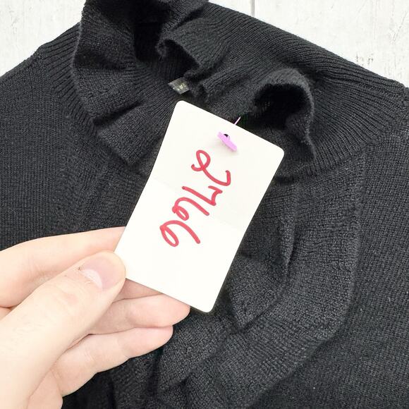 Twelfth Street by Cynthia Vincent Sweater Women Sz PS Ruffle Neck Long Sleeve - Picture 2 of 9